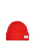 Matchesfashion.com Ganni - Hatley Wool Blend Beanie Hat - Womens - Red