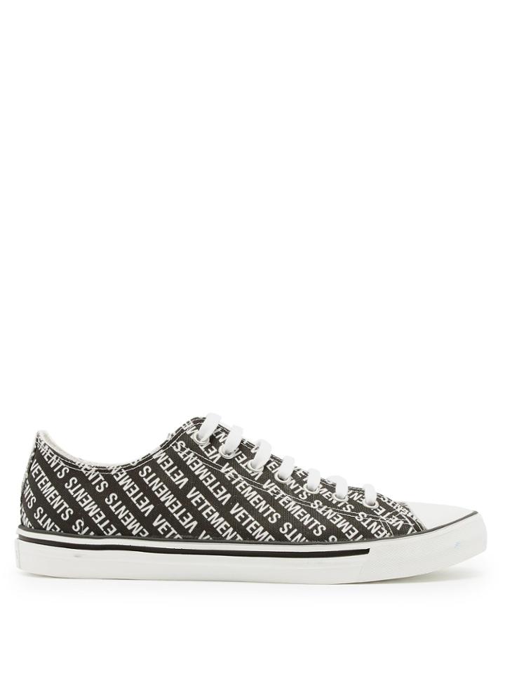 Vetements Logo Low-top Leather Trainers