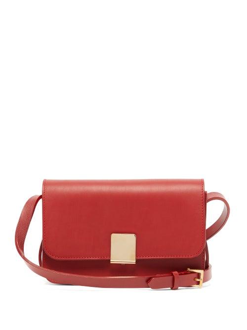 Matchesfashion.com Ferian - Penzance Leather Cross Body Bag - Womens - Red