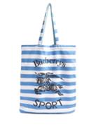 Matchesfashion.com Burberry - Striped Tote Bag - Mens - Blue White