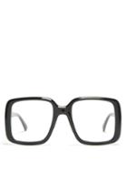 Matchesfashion.com Givenchy - Square Frame Acetate Glasses - Womens - Black