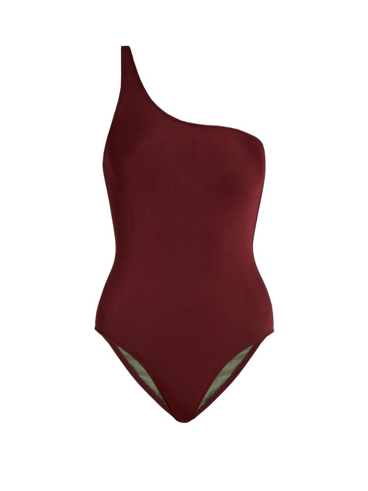 Bower White Horse One-shoulder Swimsuit