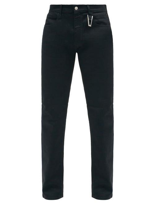 Mens Rtw 1017 Alyx 9sm - Ring Hardware Slim-leg Jeans - Mens - Black