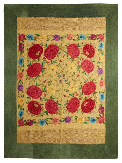 Matchesfashion.com By Walid - 19th Century Floral Embroidered Shawl Blanket - Multi