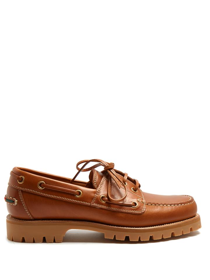 Gucci Pacific Leather Deck Shoes