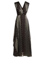 Diane Von Furstenberg Polka-dot Silk-satin Dress