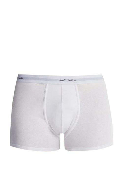 Matchesfashion.com Paul Smith - 3 Pack Cotton Blend Boxer Shorts - Mens - White