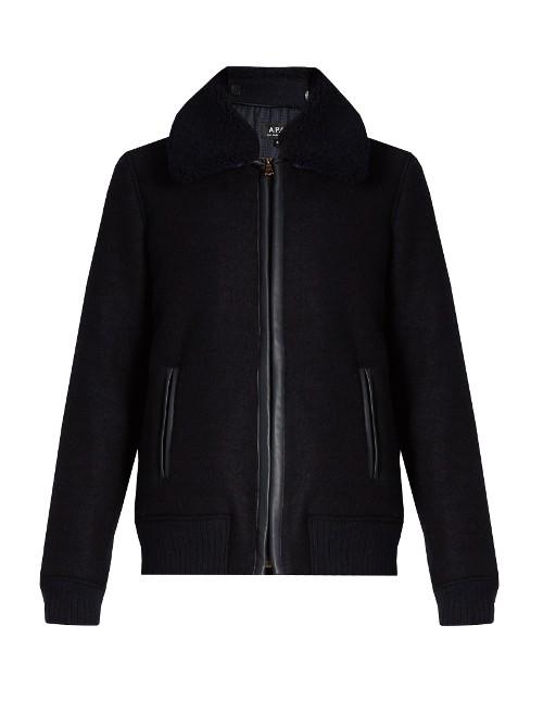 A.p.c. Stacey Wool Bomber Jacket