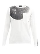 Matchesfashion.com Stone Island Shadow Project - Logo-print Cotton-jersey Long-sleeved T-shirt - Mens - White