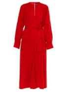 Isabel Marant Long-sleeved Silk-blend Dress