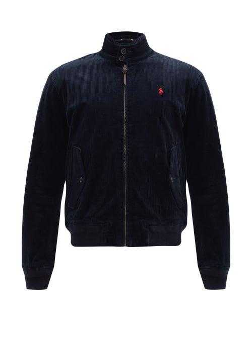 Matchesfashion.com Polo Ralph Lauren - Logo-embroidered Cotton-blend Corduroy Jacket - Mens - Navy