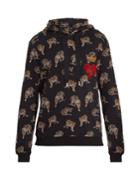 Dolce & Gabbana Hooded Leopard-print Cotton Sweatshirt