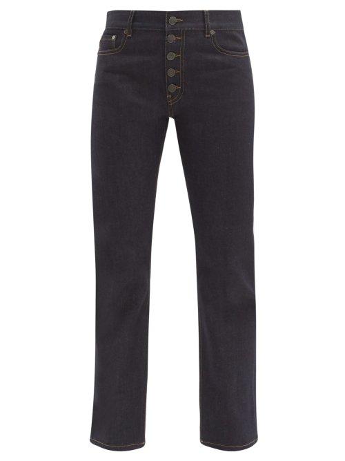 Matchesfashion.com Joseph - Den Straight Leg Stretch Denim Jeans - Womens - Dark Blue