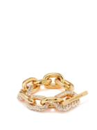 Paco Rabanne - Xl-link Crystal-embellished Bracelet - Womens - Gold