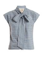 Matchesfashion.com Ace & Jig - Page Striped Cotton Top - Womens - Blue Stripe