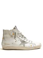 Golden Goose Deluxe Brand Francy High-top Daisy-print Leather Trainers