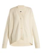 Mm6 By Maison Margiela Oversized V-neck Knit Cardigan