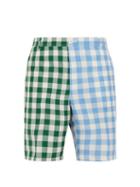 Matchesfashion.com Thom Browne - Unconstructed Checked Shorts - Mens - Green