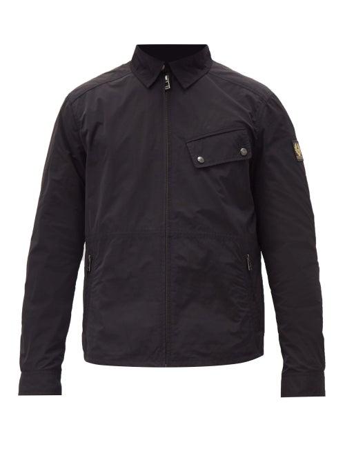 Matchesfashion.com Belstaff - Camber Microfibre-shell Overshirt - Mens - Black