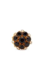 Matchesfashion.com Dolce & Gabbana - Crystal-flower Ring - Womens - Black Multi