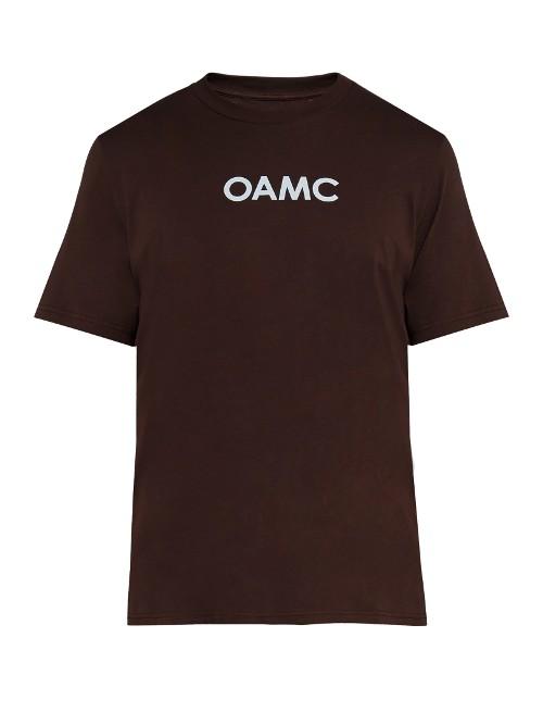 Oamc Logo-print Cotton T-shirt