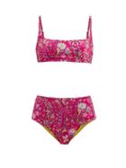 Matchesfashion.com Etro - Paisley-print High-rise Bikini - Womens - Pink Multi