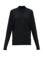 Matchesfashion.com Bottega Veneta - Longline-cuff Wool Sweater - Womens - Black