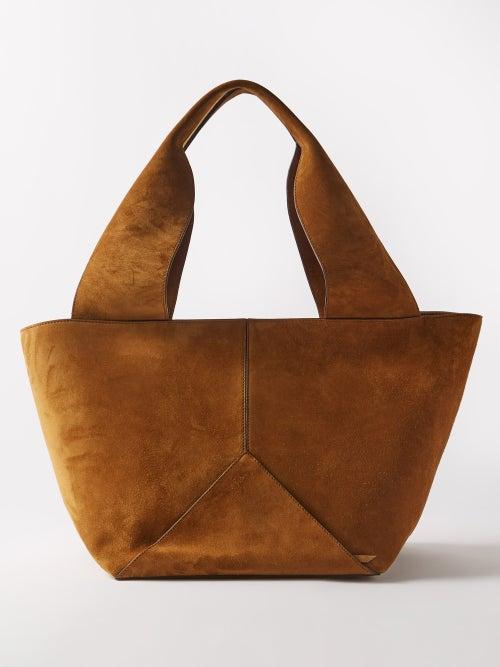 Mtier - Market Suede Tote Bag - Womens - Dark Brown