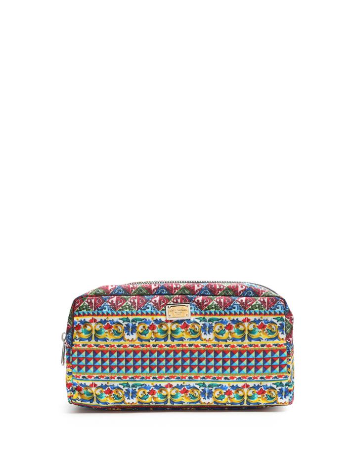 Dolce & Gabbana Carretto-print Nylon Wash Bag