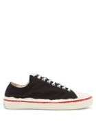 Matchesfashion.com Marni - Painted-sole Canvas Trainers - Mens - Black White