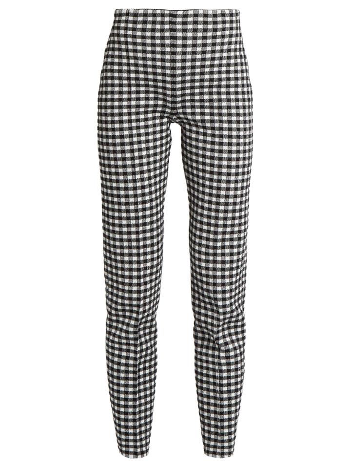 Sonia Rykiel Checked-knit High-waisted Trousers