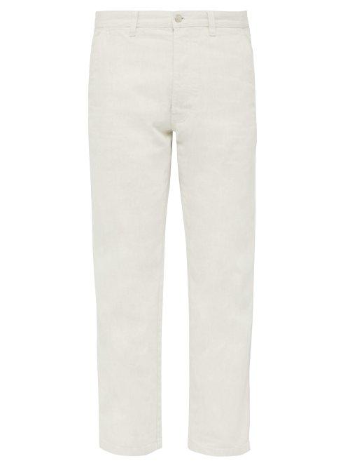 Matchesfashion.com Ami - Straight Leg Jeans - Mens - White