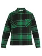 Matchesfashion.com Off-white - Checked Cotton Blend Flannel Shirt - Mens - Green