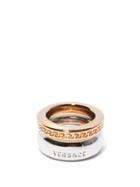 Matchesfashion.com Versace - Greca Gold & Silver-tone Ring - Womens - Silver Gold