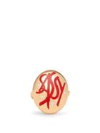 Matchesfashion.com Francesca Villa - Sassy Diamond & 18kt Gold Ring - Womens - Gold
