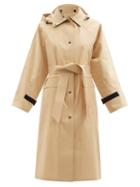 Kassl Editions - Original Below Hooded Cotton-blend Trench Coat - Womens - Beige