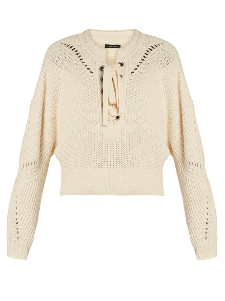 Isabel Marant Laley Lace-up Sweater