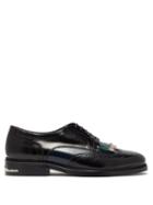 Matchesfashion.com Toga Virilis - Polido Front Tassel Leather Brogues - Mens - Black