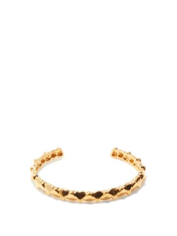 Matchesfashion.com Dominic Jones - Teeth 18kt Gold-plated Sterling-silver Bracelet - Womens - Yellow Gold