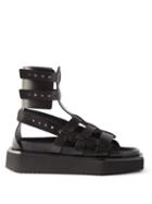 Rick Owens - Turbo Cyclop Leather Sandals - Womens - Black