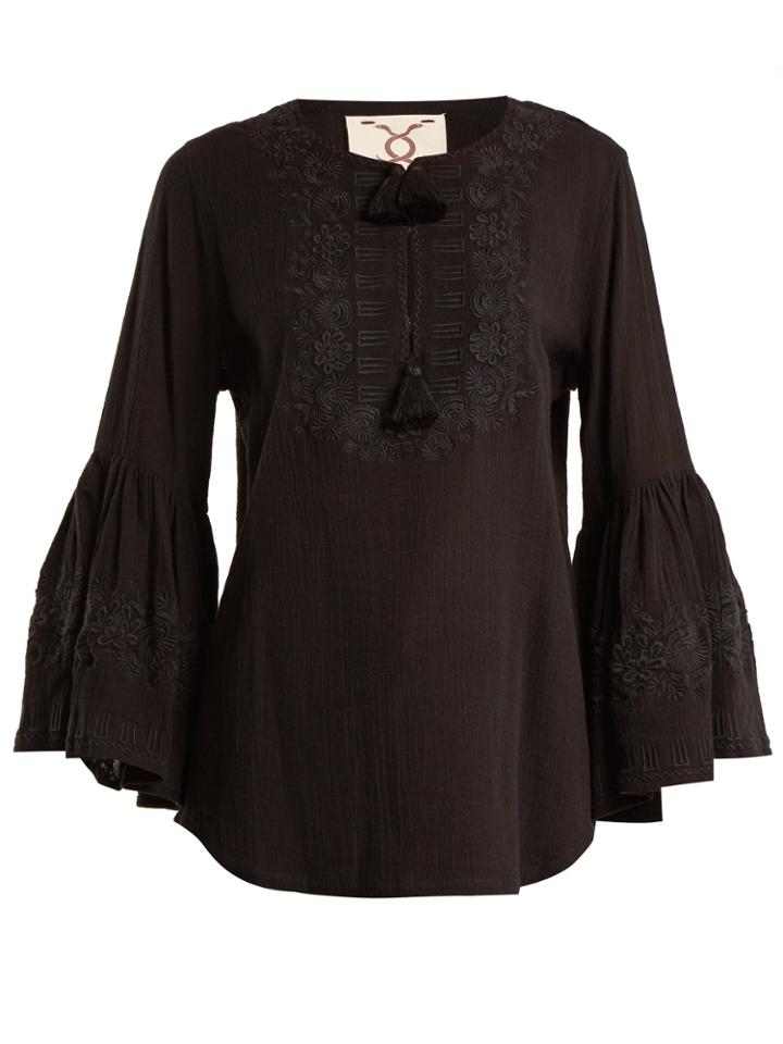 Figue Liza Embroidered Cotton Shirt