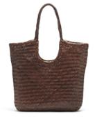 Matchesfashion.com Dragon Diffusion - Triple Jump Woven-leather Basket Bag - Womens - Dark Brown