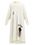 Matchesfashion.com Acne Studios - Damia Dance Print Oversized Shirtdress - Womens - White