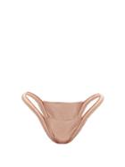 Ladies Beachwear Isa Boulder - Fona Ruched High-leg Bikini Briefs - Womens - Bronze