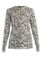 Proenza Schouler Floral-print Long-sleeved Cotton T-shirt