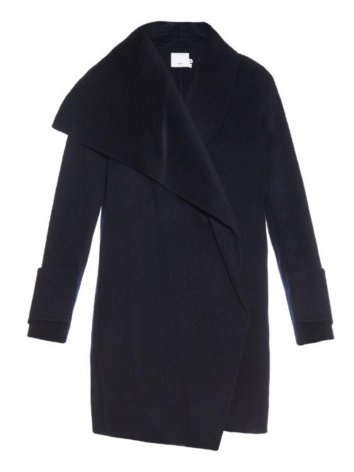 Vince Drape-front Wool Coat
