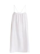 Matchesfashion.com Loup Charmant - Classic Scoop Neck Silk Satin Slip Dress - Womens - White