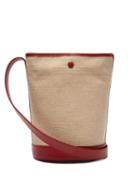 Matchesfashion.com A.p.c. - Hlne Canvas And Leather Bucket Bag - Womens - Red Multi