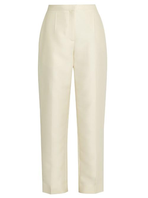 Brock Collection Teddy High-rise Wool And Silk-blend Trousers