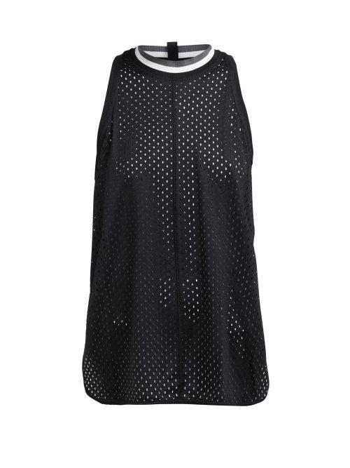 Matchesfashion.com Adidas By Stella Mccartney - Train Mesh Performance Tank Top - Womens - Black